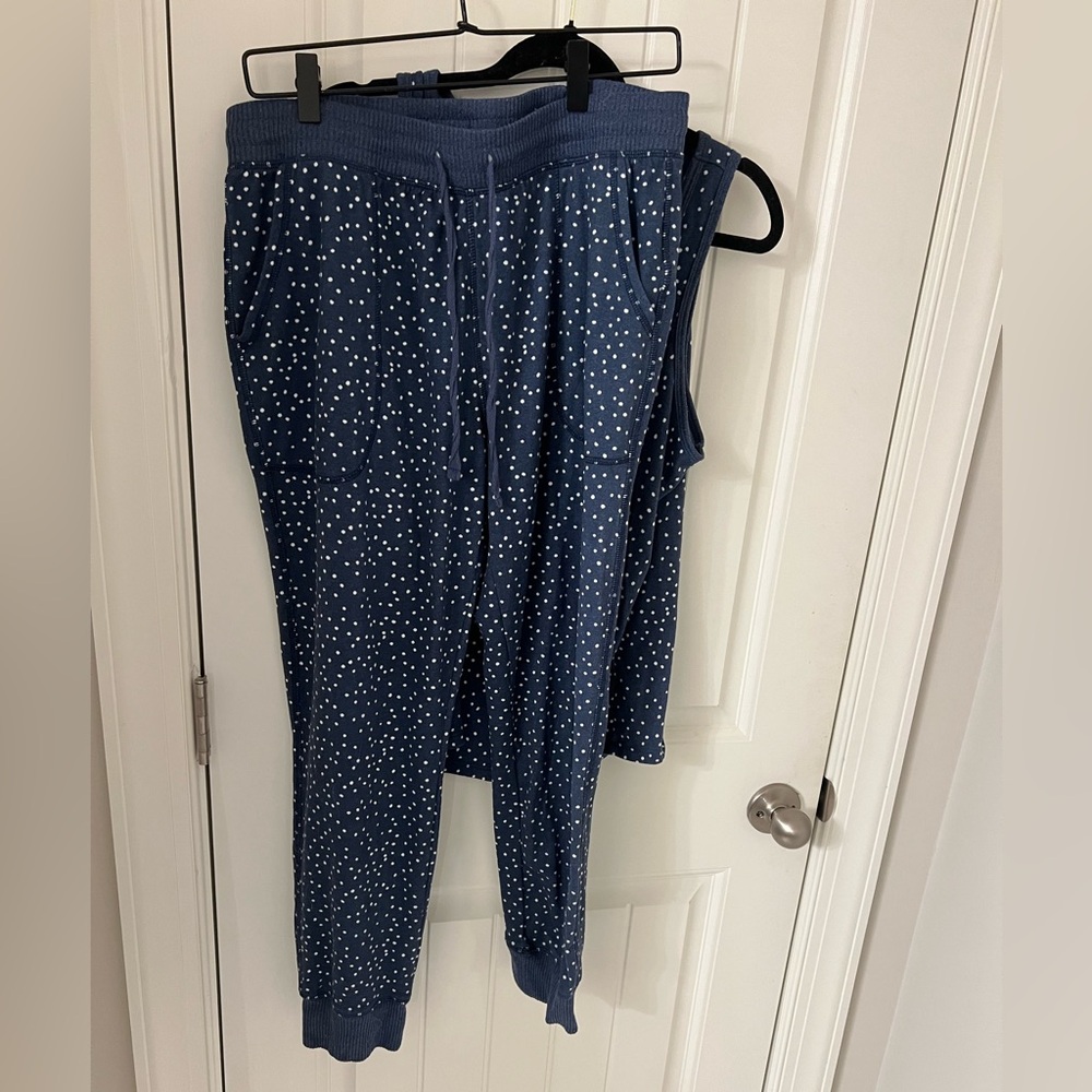 Karen Neuburger Blue Polka Dot Pajama Set